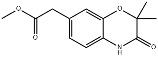 2H-1,4-Benzoxazine-7-acetic acid, 3,4-dihydro-2,2-dimethyl-3-oxo-, methyl ester