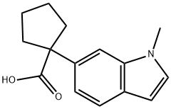 Cyclopentanecarboxylic acid, 1-(1-methyl-1H-indol-6-yl)-
