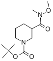 1-Piperidinecarboxylic  acid,  3-[(methoxymethylamino)carbonyl]-,1,1-dimethylethyl  ester