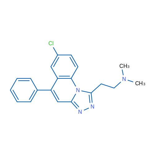 2-(7-氯-5-苯基-[1,2,4]三唑并[4,3-A]喹啉-1-基-N,N-二甲基乙胺