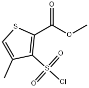 2-Thiophenecarboxylic acid, 3-(chlorosulfonyl)-4-methyl-, methyl ester