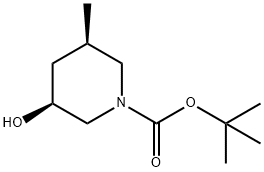 1-Piperidinecarboxylic acid, 3-hydroxy-5-methyl-, 1,1-dimethylethyl ester, (3S,5R)-