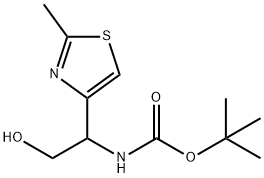 tert-butyl N-[2-hydroxy-1-(2-methyl-1,3-thiazol-4-yl)ethyl]carbamate