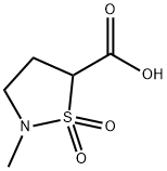 2-methyl-1,1-dioxo-1,2-thiazolidine-5-carboxylic acid