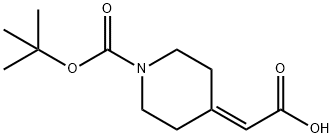1-BOC-4-亚基乙酸