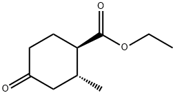 Cyclohexanecarboxylic acid, 2-methyl-4-oxo-, ethyl ester, (1R,2R)-