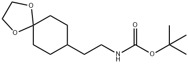 Carbamic acid, N-[2-(1,4-dioxaspiro[4.5]dec-8-yl)ethyl]-, 1,1-dimethylethyl ester
