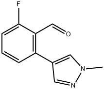 Benzaldehyde, 2-fluoro-6-(1-methyl-1H-pyrazol-4-yl)-
