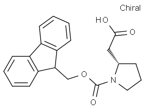 (S)-2-(1-fmoc-2-pyrrolidinyl)acetic acid