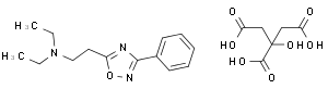 5-beta-diethylaminoethyl-3-phenyl-1,2,4-oxadiazolecitrate