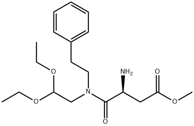 Butanoic acid, 3-amino-4-[(2,2-diethoxyethyl)(2-phenylethyl)amino]-4-oxo-, methyl ester, (3S)-