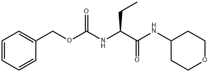Carbamic acid, N-[(1S)-1-[[(tetrahydro-2H-pyran-4-yl)amino]carbonyl]propyl]-, phenylmethyl ester