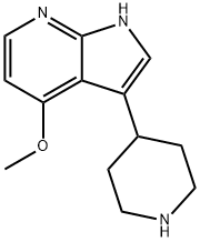 1H-Pyrrolo[2,3-b]pyridine, 4-methoxy-3-(4-piperidinyl)-