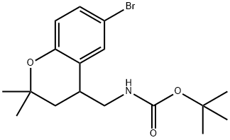 Carbamic acid, N-[(6-bromo-3,4-dihydro-2,2-dimethyl-2H-1-benzopyran-4-yl)methyl]-, 1,1-dimethylethyl ester