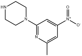 Piperazine, 1-(6-methyl-4-nitro-2-pyridinyl)-