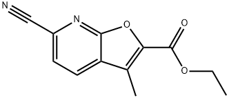 Furo[2,3-b]pyridine-2-carboxylic acid, 6-cyano-3-methyl-, ethyl ester