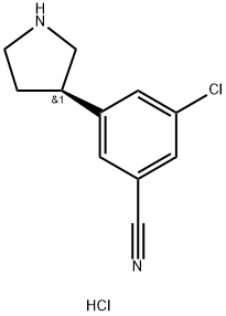 Benzonitrile, 3-chloro-5-(3R)-3-pyrrolidinyl-, hydrochloride (1:1)