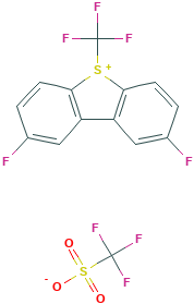 2,8-Difluoro-5-(trifluoromethyl)-1H-dibenzo[b,d]thiophen-5-ium Trifluoromethanesulfonate