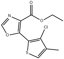 ethyl 5-(3-chloro-4-methylthiophen-2-yl)-1,3-oxazole-4-carboxylate