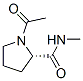 2-Pyrrolidinecarboxamide,1-acetyl-N-methyl-,(2S)-(9CI)
