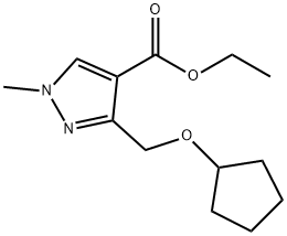 ethyl 3-[(cyclopentyloxy)methyl]-1-methyl-1H-pyrazole-4-carboxylate