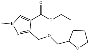 ethyl 1-methyl-3-[(tetrahydrofuran-2-ylmethoxy)methyl]-1H-pyrazole-4-carboxylate