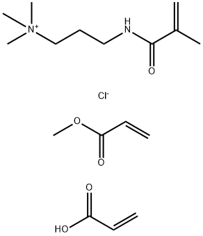 N,N,N-三甲基-3-[(2-甲基-1-氧代-2-丙烯基)氨基]-1-丙铵 氯化物与2-丙烯酸甲酯和2-丙烯酸的聚合