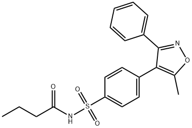 N-((4-(5-methyl-3-phenylisoxazol-4-yl)phenyl)sulfonyl)butyramide