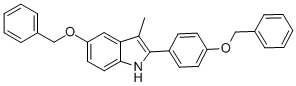 1H-Indole, 3-Methyl-5-(phenylMethoxy)-2-[4-(phenylMethoxy)phenyl]-