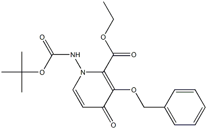 1-(tert-Butoxycarbonylamino)-3-benzyloxy-4-oxo-1,4-dihydropyridine-2-carboxylic acid ethyl ester