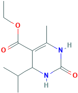 5-Pyrimidinecarboxylic acid, 1,2,3,4-tetrahydro-6-methyl-4-(1-methylethyl)-2-oxo-, ethyl ester