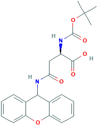 D-Asparagine,N2-[(1,1-dimethylethoxy)carbonyl]-N-9H-xanthen-9-yl-