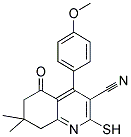 2-MERCAPTO-4-(4-METHOXYPHENYL)-7,7-DIMETHYL-5-OXO-5,6,7,8-TETRAHYDROQUINOLINE-3-CARBONITRILE
