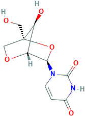 2,4(1H,3H)-Pyrimidinedione, 1-[2,5-anhydro-4-C-(hydroxymethyl)-α-L-lyxofuranosyl]-