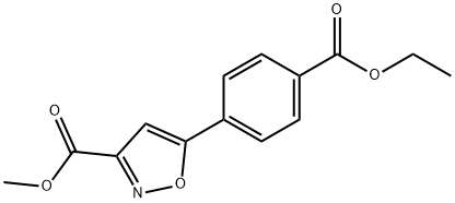 3-Isoxazolecarboxylic acid, 5-[4-(ethoxycarbonyl)phenyl]-, methyl ester