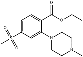 Benzoic acid, 2-(4-methyl-1-piperazinyl)-4-(methylsulfonyl)-, ethyl ester