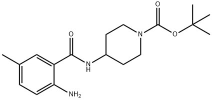 1-Piperidinecarboxylic acid, 4-[(2-amino-5-methylbenzoyl)amino]-, 1,1-dimethylethyl ester