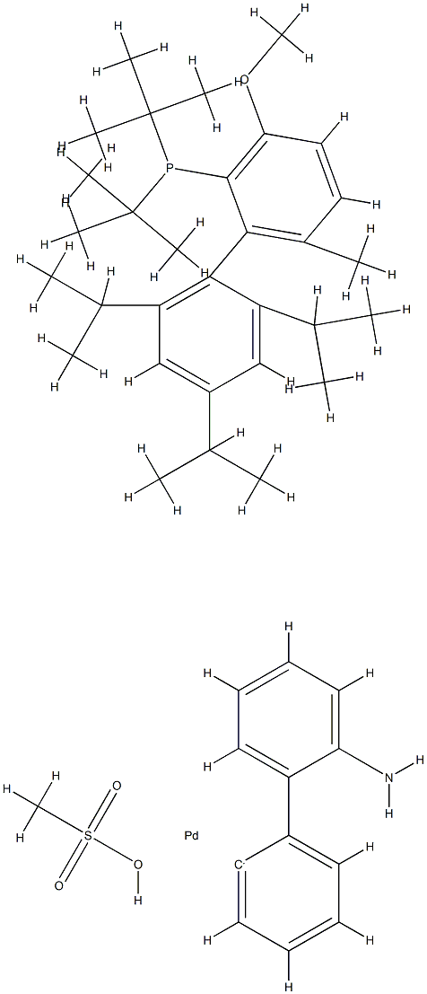 METHANESULFONATO(2-(DI-T-BUTYLPHOSPHINO)-3-METHOXY-6-METHYL-2',4',6'-TRI-I-PROPYL-1,1'-BIPHENYL)(2'-AMINO-1,1'-BIPHENYL-2-YL)PAL