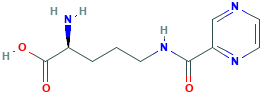 (S)-2-氨基-5-(吡嗪-2-甲酰胺基)戊酸