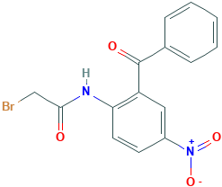 5 -硝基- 2 -(溴乙酰氨基)二苯甲酮