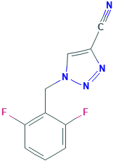 1-(2,6-Difluorobenzyl)-1H-1,2,3-triazole-4-carbonitrile