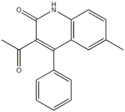 3-乙酰基-6-甲基-4-苯基喹啉-2(1H)-酮