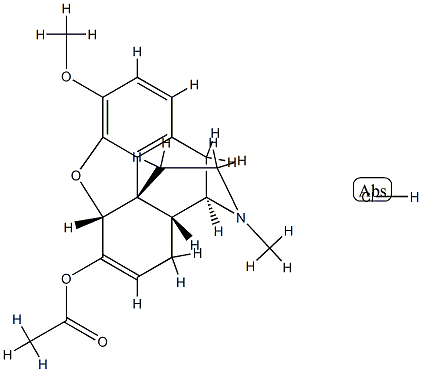 (5alpha)-6,7-didehydro-4,5-epoxy-3-methoxy-17-methylmorphinan-6-yl acetate hydrochloride