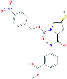 [(2S,4S)-4-Mercapto-1-(4-nitrobenzyloxy)carbonyl-2-pyrrolidinyl]carbonyl]amino]benzoic acid