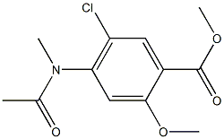 4-(乙酰甲基氨基)-5-氯-2-甲氧基苯甲酸甲酯