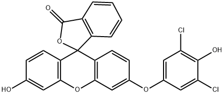 Spiro[isobenzofuran-1(3H),9'-[9H]xanthen]-3-one, 3'-(3,5-dichloro-4-hydroxyphenoxy)-6'-hydroxy-
