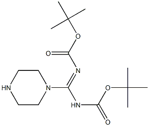 [叔丁氧基羰基亚氨基(哌嗪-1-基)甲基]氨基甲酸叔丁酯