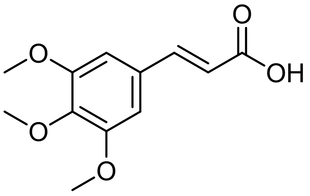 3,4,5-三甲氧基肉桂酸,主体成分为反式