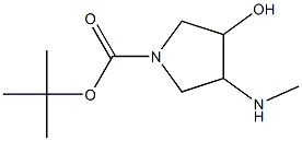 1-Pyrrolidinecarboxylic acid, 3-hydroxy-4-(methylamino)-, 1,1-dimethylethyl ester, (3R,4R)-rel-