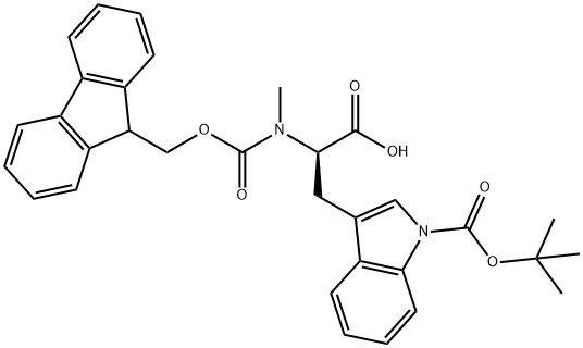 (R)-2-((((9H-芴-9-基)甲氧基)羰基)(甲基)氨基)-3-(1-(叔丁氧基羰基)-1H-吲哚-3-基)丙酸